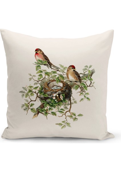 Flower/vintage Serisi Çift Tarafı Dijital Baskılı 8'li Kırlent Kılıfı Seti (Cushion Cover Set) fırsatları
