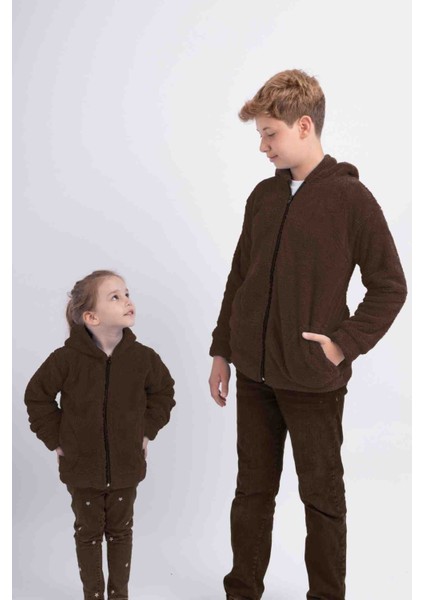 Unisex Genç Çocuk Welsoft Peluş Ceket
