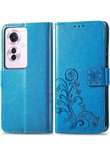 Oppo Oppo 11F 5g Için Kılıf Zarif Iş Deri Kılıf Kapak Kapak Kısa (Yurt Dışından)
