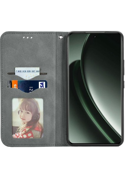Realme Gt 6 Için Flip Case Basit Iş Darbeye Kapak Kapak Cüzdan (Yurt Dışından)