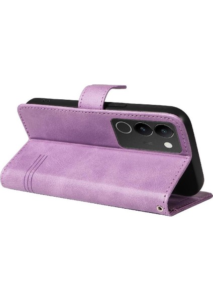 Vıvo V29 5g Için Filp Durumda Ayrılabilir Siyah Bilezik Cüzdan Telefon Kılıfı Pu (Yurt Dışından)