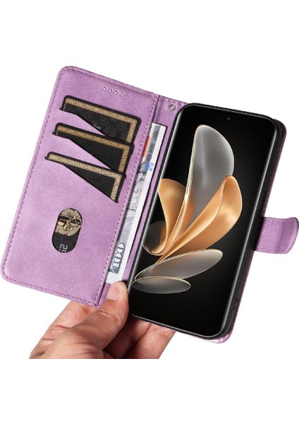 Vıvo V29 5g Için Filp Durumda Ayrılabilir Siyah Bilezik Cüzdan Telefon Kılıfı Pu (Yurt Dışından)