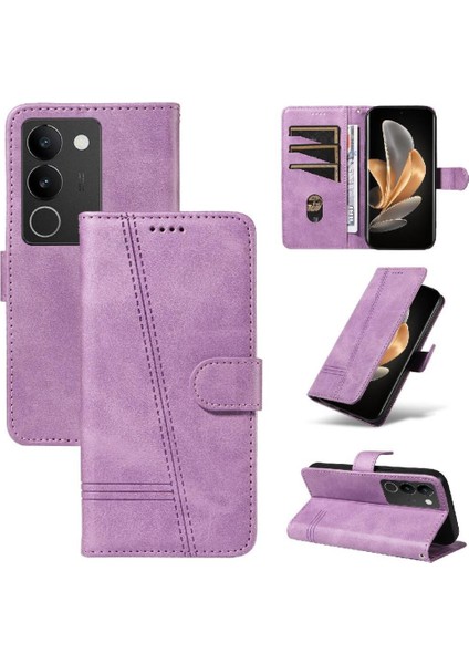 Vıvo V29 5g Için Filp Durumda Ayrılabilir Siyah Bilezik Cüzdan Telefon Kılıfı Pu (Yurt Dışından)