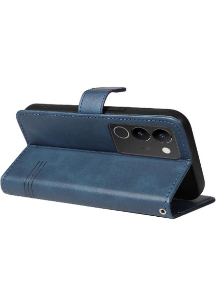 Vıvo V29 5g Için Filp Durumda Ayrılabilir Siyah Bilezik Cüzdan Telefon Kılıfı Pu (Yurt Dışından)