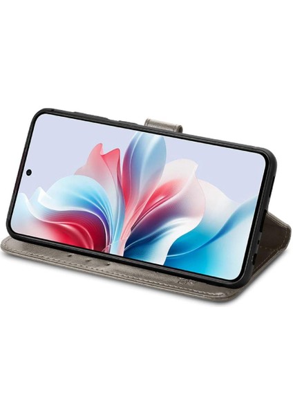 Oppo Oppo 11F 5g Için Kılıf Zarif Iş Deri Kılıf Kapak Kapak Kısa (Yurt Dışından) modelleri