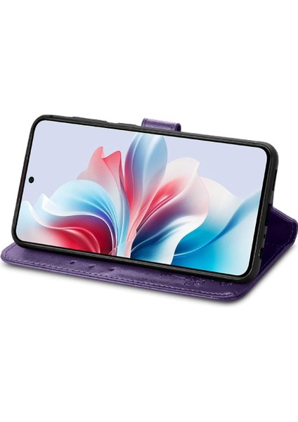 Oppo Oppo 11F 5g Için Kılıf Zarif Iş Deri Kılıf Kapak Kapak Kısa (Yurt Dışından) modelleri