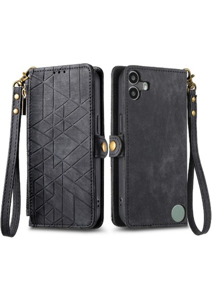 Nothing Flip Case Cmf Telefon 1 Deri Kılıf Kapak Kapak Cüzdan Basit (Yurt Dışından)