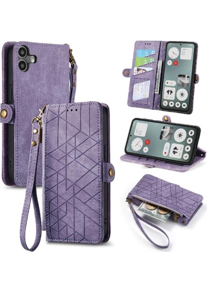 Nothing Flip Case Cmf Telefon 1 Deri Kılıf Kapak Kapak Cüzdan Basit (Yurt Dışından)