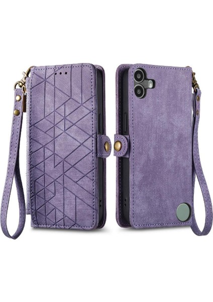 Nothing Flip Case Cmf Telefon 1 Deri Kılıf Kapak Kapak Cüzdan Basit (Yurt Dışından)
