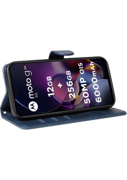 Motorola Moto G54 5g Ayrılabilir Siyah Bilezik Için Filp Durumda Preslenmiş Pu (Yurt Dışından) fiyatları