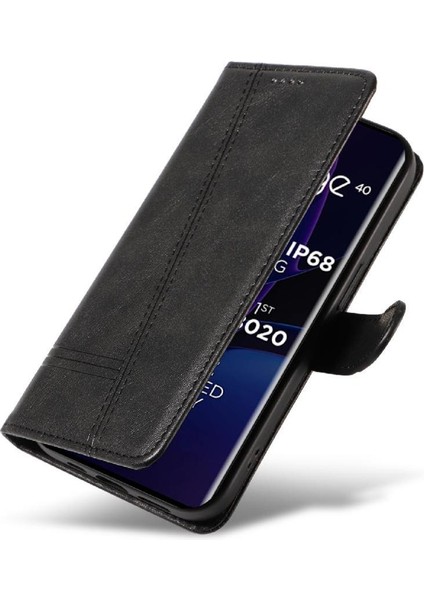 Motorola Edge 40 5g Için Kredi Kartı Yuvası ile Preslenmiş Pu Deri Filp Durumda (Yurt Dışından) indirimleri