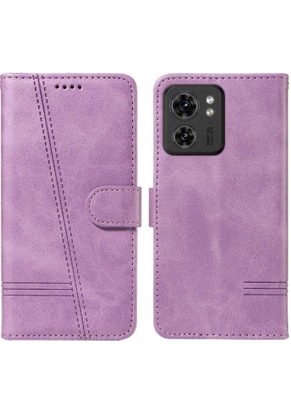 Motorola Edge 40 5g Için Kredi Kartı Yuvası ile Preslenmiş Pu Deri Filp Durumda (Yurt Dışından) indirimleri