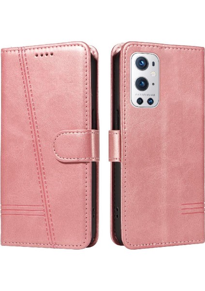 Oneplus 9 Pro Için Filp Durumda Preslenmiş Pu Deri Ayrılabilir Siyah Bilezik (Yurt Dışından) fırsatları