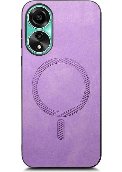 Oppo A78 4g Ince Magsafe Araç Mounts Kablosuz Şarj Için Flip Case (Yurt Dışından)
