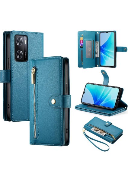 Manyi Mall Oppo A57 4g/ A77 4g Standı Cüzdan Crossbody Kayış Iş Için Flip Case (Yurt Dışından)