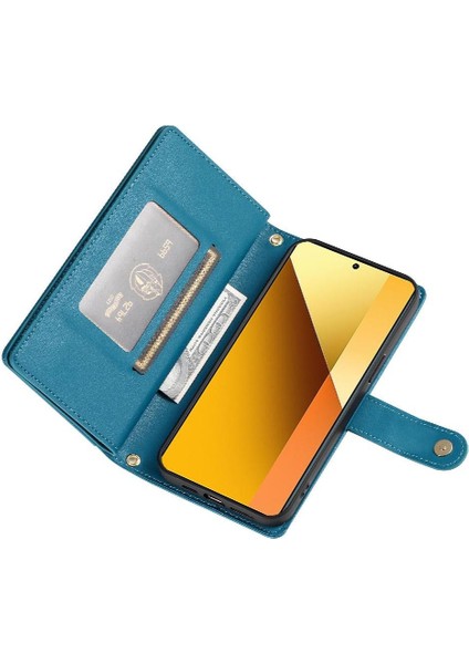 Xiaomi Redmi Not 13 Için Flip Case 5g Standı Cüzdan Crossbody Kayış (Yurt Dışından)