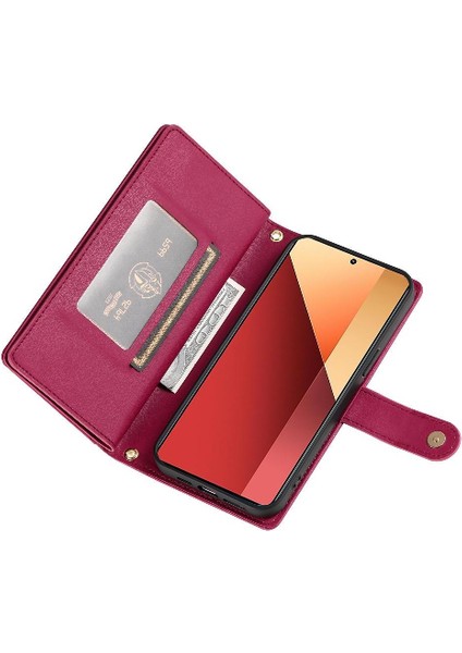 Xiaomi Redmi Not 13 Pro 4g Için Flip Case Çok Fonksiyonlu Standı Iş (Yurt Dışından)