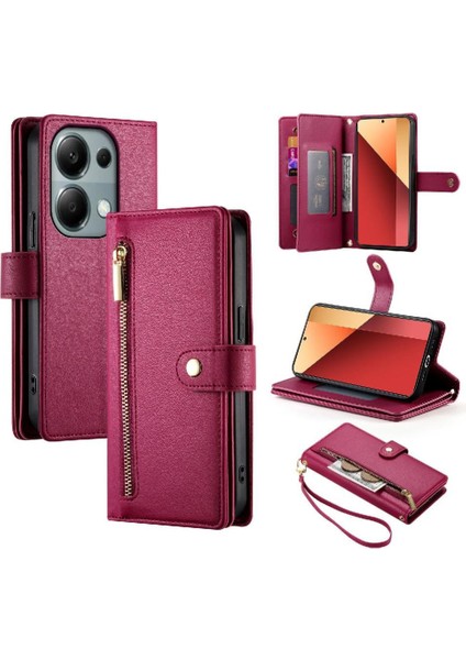 Xiaomi Redmi Not 13 Pro 4g Için Flip Case Çok Fonksiyonlu Standı Iş (Yurt Dışından)