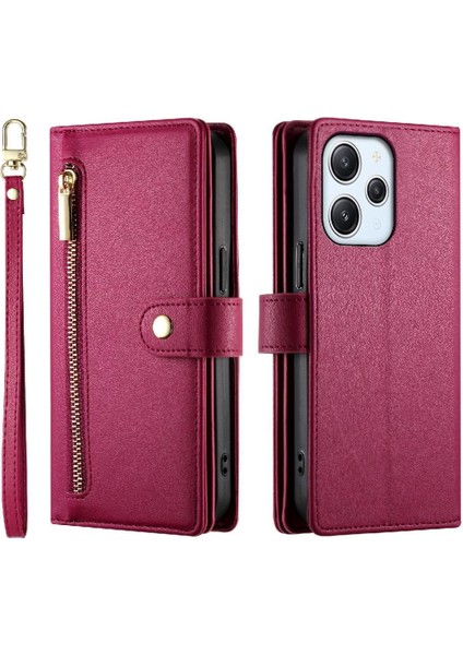 Xiaomi Redmi Için Flip Case 12 4g/5g Iş Cüzdan Çok Fonksiyonlu Standı (Yurt Dışından)