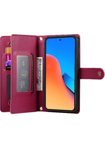 Xiaomi Redmi Için Flip Case 12 4g/5g Iş Cüzdan Çok Fonksiyonlu Standı (Yurt Dışından)