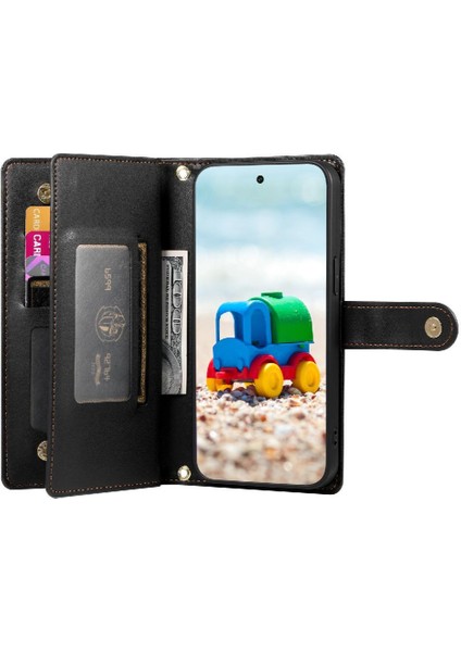 Google Piksel 9/9 Pro Iş Standı Crossbody Kayış Cüzdan Için Flip Case (Yurt Dışından) fiyatları