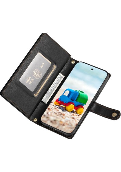 Google Piksel 9/9 Pro Iş Standı Crossbody Kayış Cüzdan Için Flip Case (Yurt Dışından) modelleri