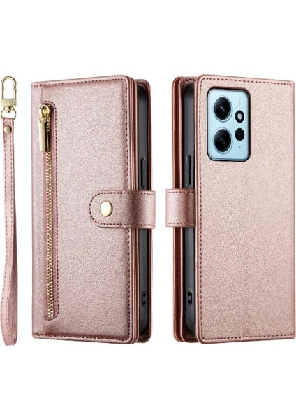 Xiaomi Redmi Not 12 Için Flip Case 4g Iş Crossbody Kayış Cüzdan (Yurt Dışından)