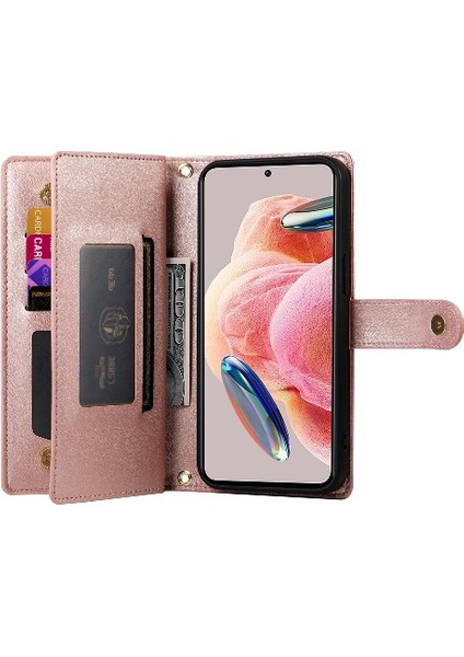 Xiaomi Redmi Not 12 Için Flip Case 4g Iş Crossbody Kayış Cüzdan (Yurt Dışından)