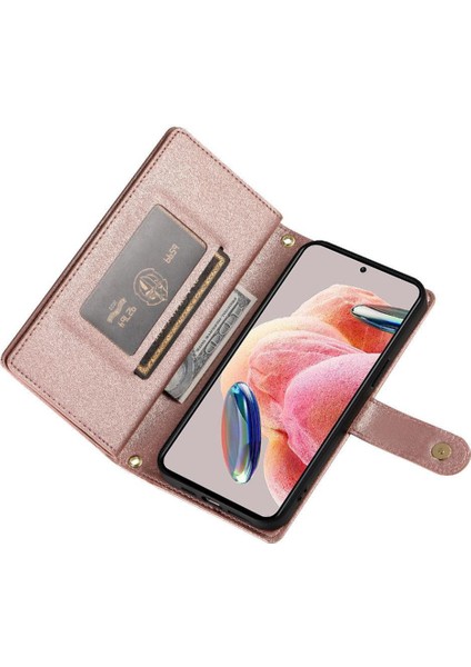 Xiaomi Redmi Not 12 Için Flip Case 4g Iş Crossbody Kayış Cüzdan (Yurt Dışından)