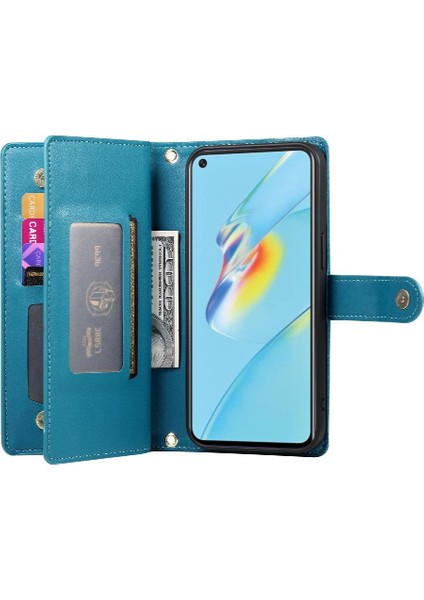 Manyi Mall Oppo A54 4g Için Flip CASE/A54S Crossbody Kayış Iş Çok Fonksiyonlu (Yurt Dışından)