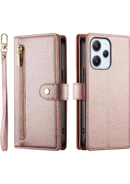 Xiaomi Poco M6 Pro Iş Için Flip Case Standı Cüzdan Çok Fonksiyonlu (Yurt Dışından) modelleri