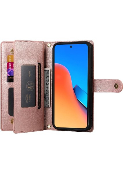 Xiaomi Poco M6 Pro Iş Için Flip Case Standı Cüzdan Çok Fonksiyonlu (Yurt Dışından) fırsatları