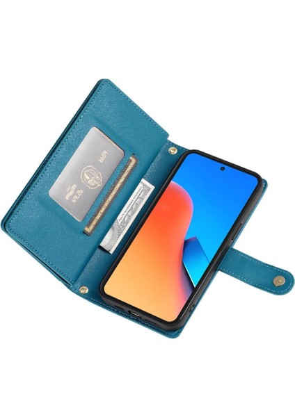 Manyi Mall Xiaomi Poco M6 Pro Iş Için Flip Case Standı Cüzdan Çok Fonksiyonlu (Yurt Dışından)