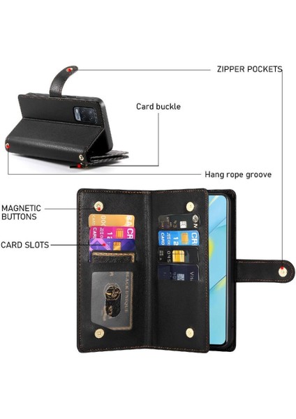 Oppo A54 4g Için Flip CASE/A54S Crossbody Kayış Iş Çok Fonksiyonlu (Yurt Dışından) fiyatları