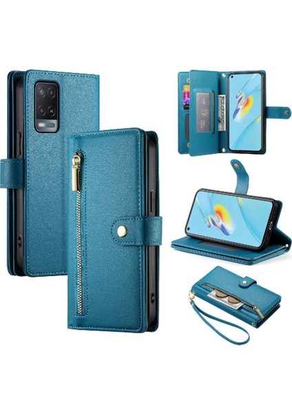 Manyi Mall Oppo A54 4g Için Flip CASE/A54S Crossbody Kayış Iş Çok Fonksiyonlu (Yurt Dışından)