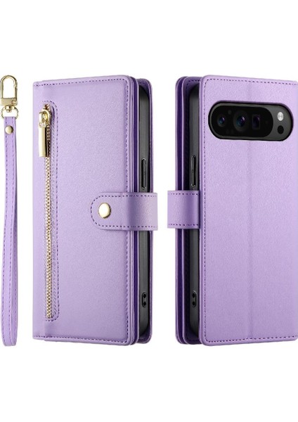 Google Piksel 9 Pro Xl Cüzdan Iş Standı Için Flip Case Crossbody Kayış (Yurt Dışından)