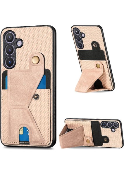 Samsung Galaxy S24 Artı Cardholder Standı Fonksiyonu Için Kılıf Braketi Tasarım (Yurt Dışından)