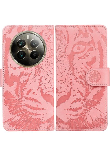 Realme 12 Pro Artı 5g Için Flip Case Kabartmalı Sevimli Kaplan Deri Cüzdan (Yurt Dışından)