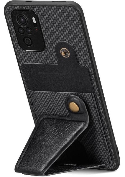 Xiaomi Redmi Not 10 Için Kılıf 4g Standı Fonksiyonu Cardholder Manyetik Tasarım (Yurt Dışından) modelleri