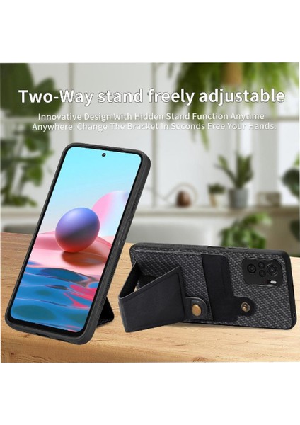 Xiaomi Redmi Not 10 Için Kılıf 4g Standı Fonksiyonu Cardholder Manyetik Tasarım (Yurt Dışından) indirimleri