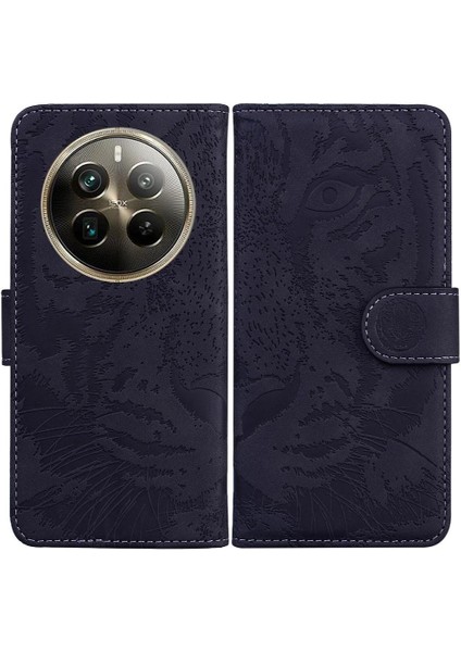 Realme 12 Pro Artı 5g Için Flip Case Kabartmalı Sevimli Kaplan Deri Cüzdan (Yurt Dışından)