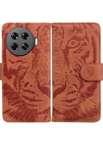 Tecno Spark 20 Pro Artı 4g Kickstand Koruyucu Kabartmalı Için Flip Case (Yurt Dışından)