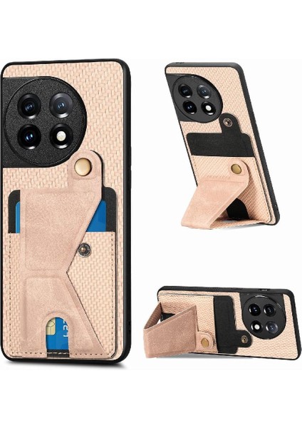 Oneplus 11 Için Kılıf Kart Sahibi Standı Fonksiyonu Manyetik Tasarım Braketi (Yurt Dışından)