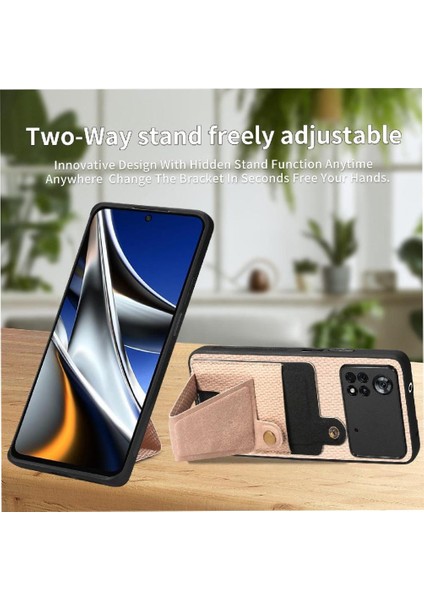Xiaomi Poco X4 Pro 5g Manyetik Tasarım Braketi Standı Fonksiyonu (Yurt Dışından)