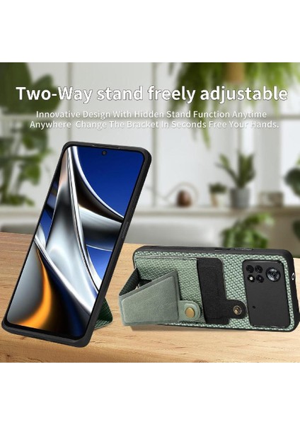 Xiaomi Poco X4 Pro 5g Manyetik Tasarım Braketi Standı Fonksiyonu (Yurt Dışından)