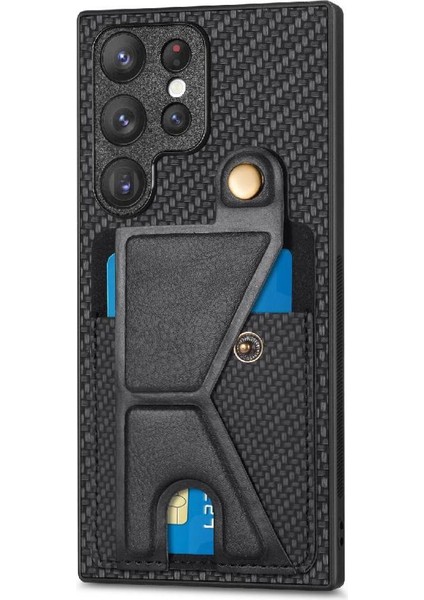 Samsung Galaxy S23 Ultra Braketi Cardholder Manyetik Tasarım Standı (Yurt Dışından) fiyatları