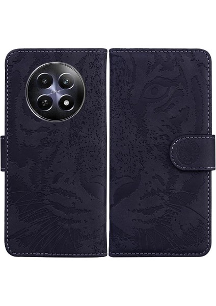Realme 12 5g Kabartmalı Sevimli Kaplan Deri Cüzdan Kickstand Için Flip Case (Yurt Dışından)