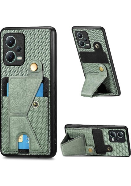 Xiaomi Redmi Not 12 5g Için Kılıf Braketi Cardholder Manyetik Tasarım Standı (Yurt Dışından)