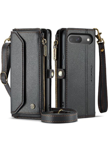 Google Piksel 9/9 Pro Için Crossbody Durumda Kart Tutucu Kılıf Cüzdan Cüzdan Için (Yurt Dışından)