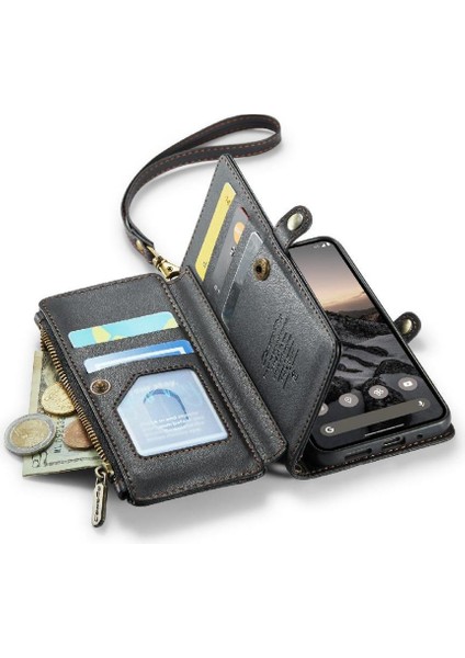 Google Piksel 9/9 Pro Için Crossbody Durumda Kart Tutucu Kılıf Cüzdan Cüzdan Için (Yurt Dışından) modelleri